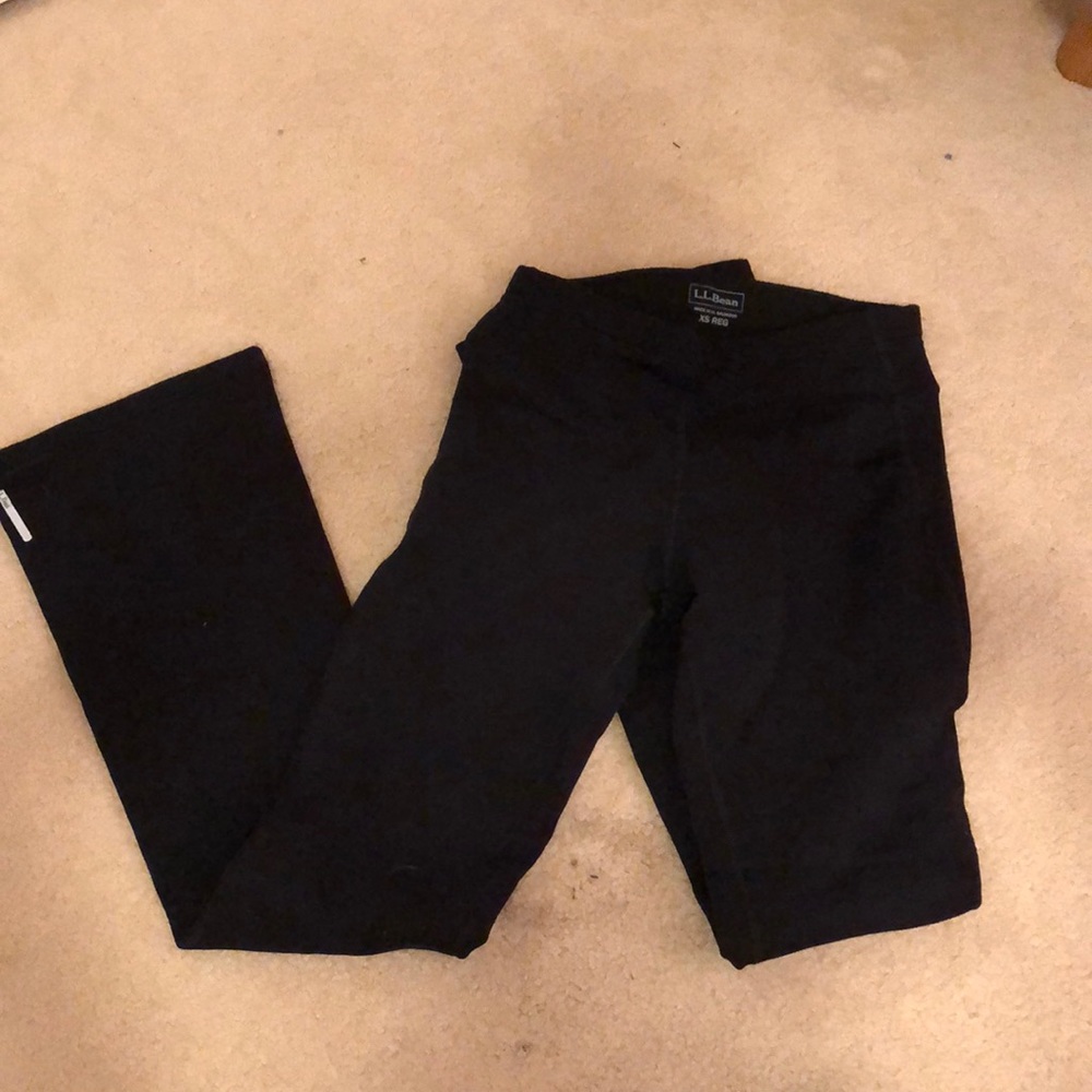 LL bean fleece lined yoga pants